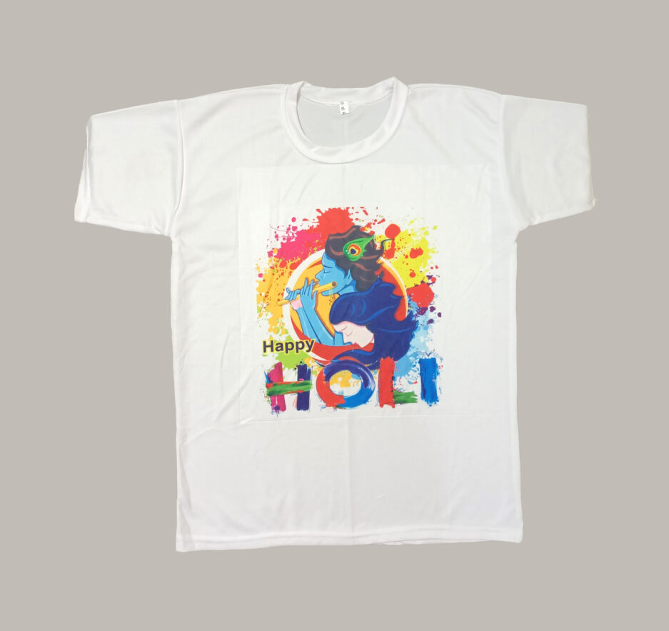 Krishna Happy Holi - Holi T-shirt - Pretty Lady