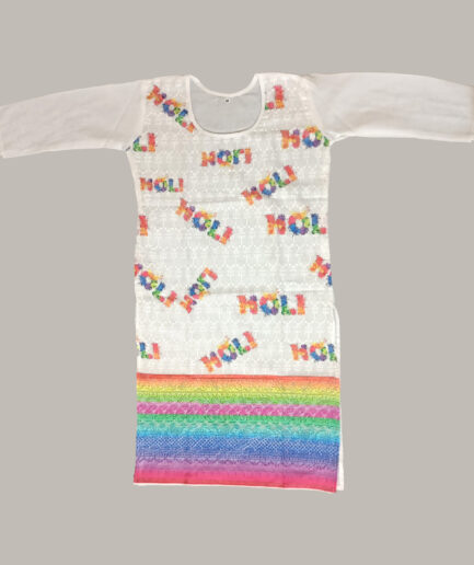 Holi Printed - Holi Kurti - Pretty lady