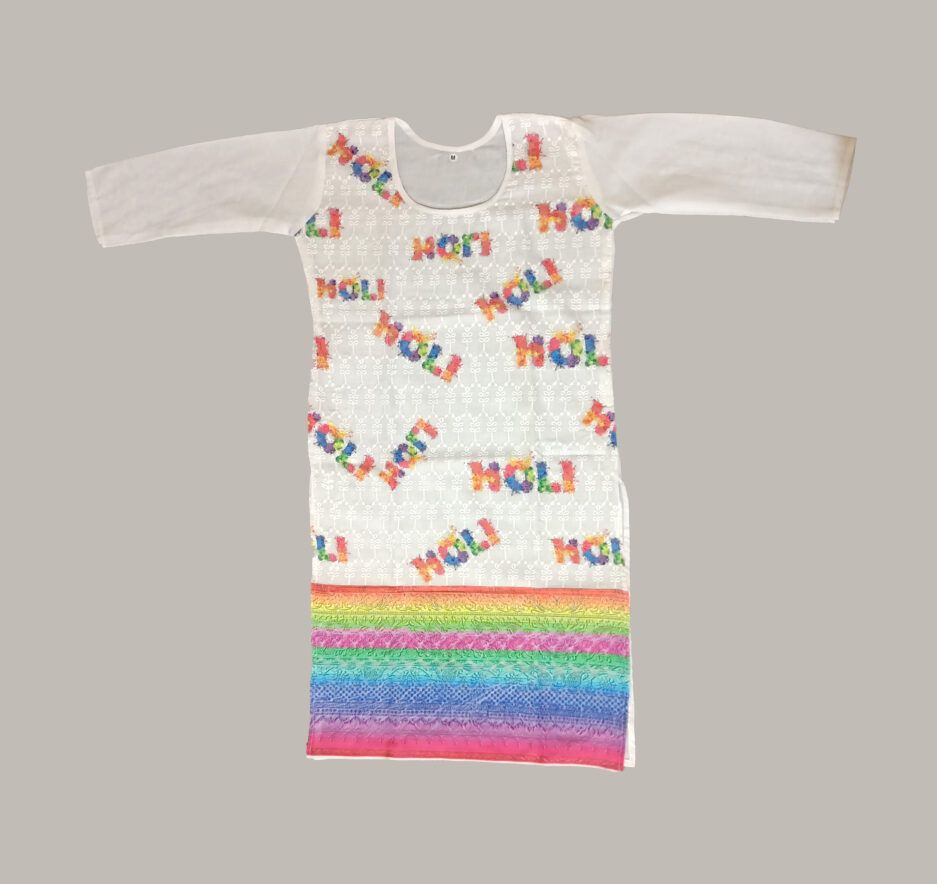 Holi Printed - Holi Kurti - Pretty lady