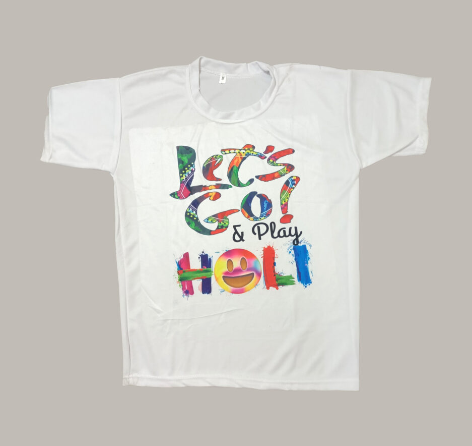 Let's Go Play Holi - Holi T-shirt - Pretty Lady